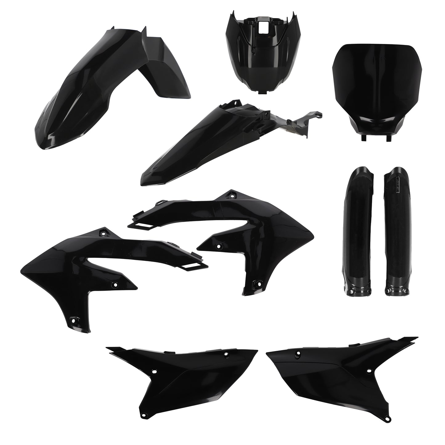 ACERBIS YAMAHA YZ250F 24-25 YZ250FX 2025 YZ450F/YZ450FX 23-25 BLACK PLASTICS KIT