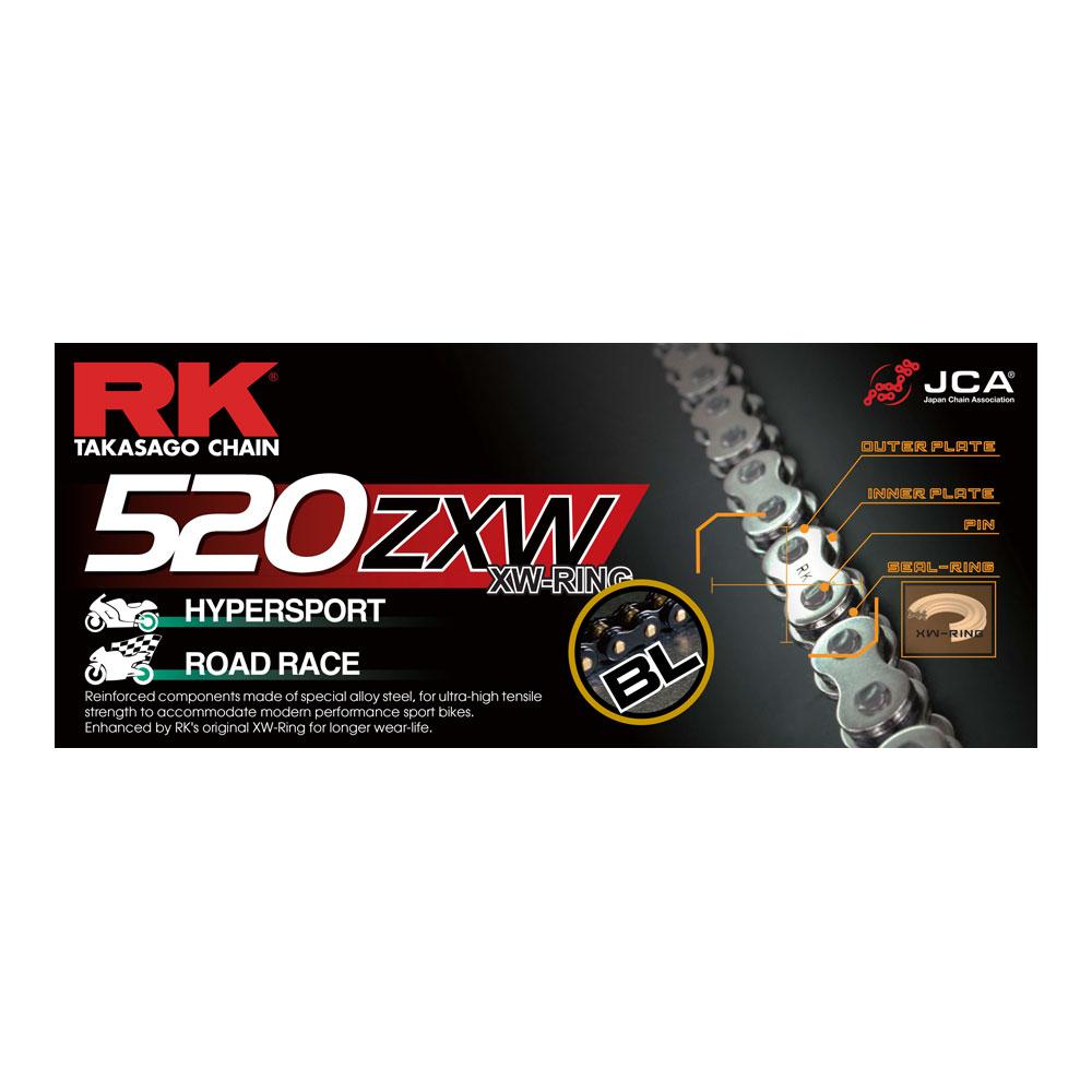 RK CHAINS 520 XW-RING 120L RACE CHAIN