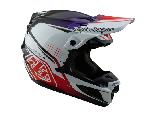 TROY LEE DESIGNS 2025 SE5 CARBON DRIP BLACK HELMET