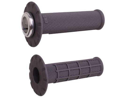 ODI UNIVERSAL HALF WAFFLE LOCK ON GRIPS GRAPHITE