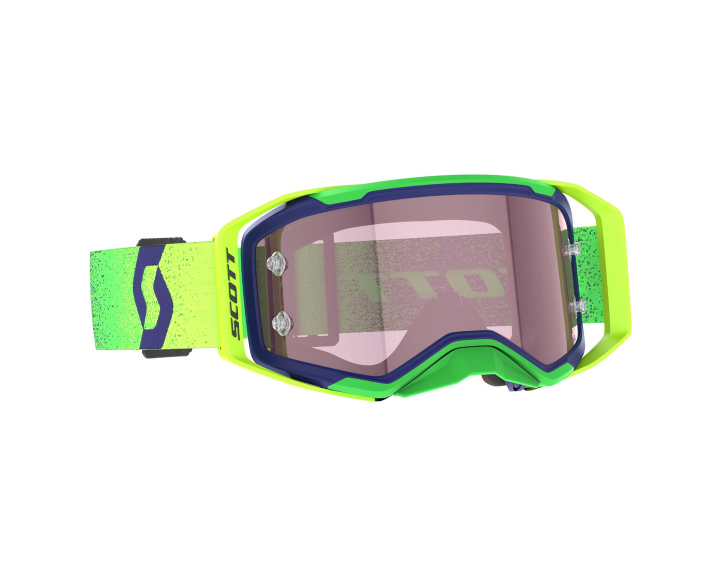 SCOTT PROSPECT 2.0 AMP MIDNIGHT PURPLE/SAFETY YELLOW/ROSE WORKS GOGGLES