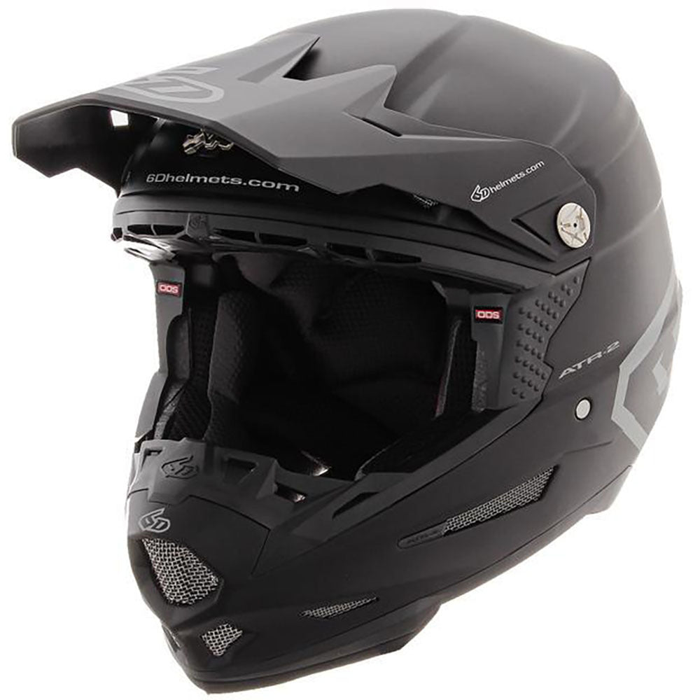 6D ATR-2 SOLID MATTE BLACK YOUTH HELMET