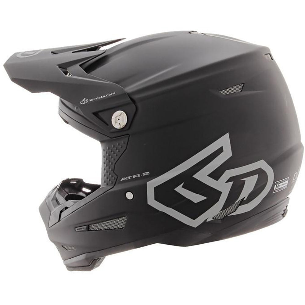 6D ATR-2 SOLID MATTE BLACK HELMET