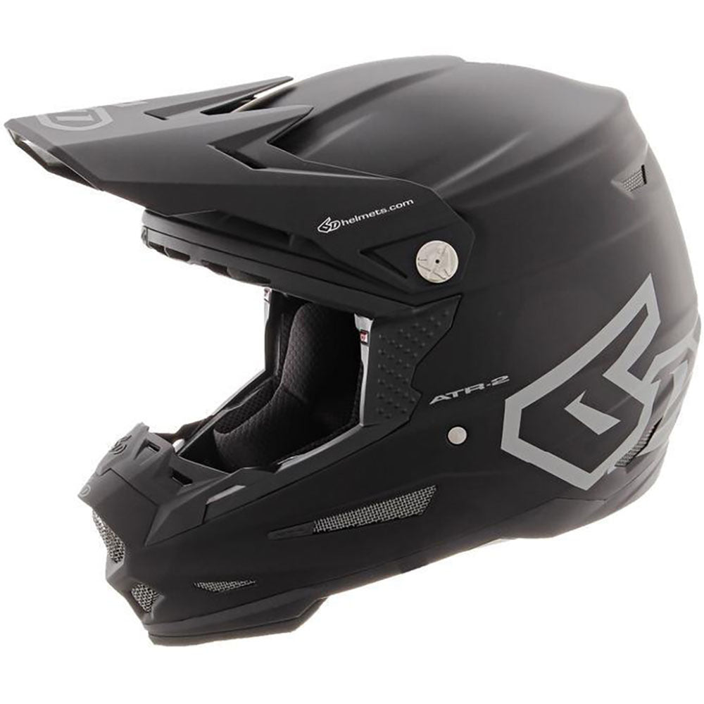 6D ATR-2 SOLID MATTE BLACK HELMET