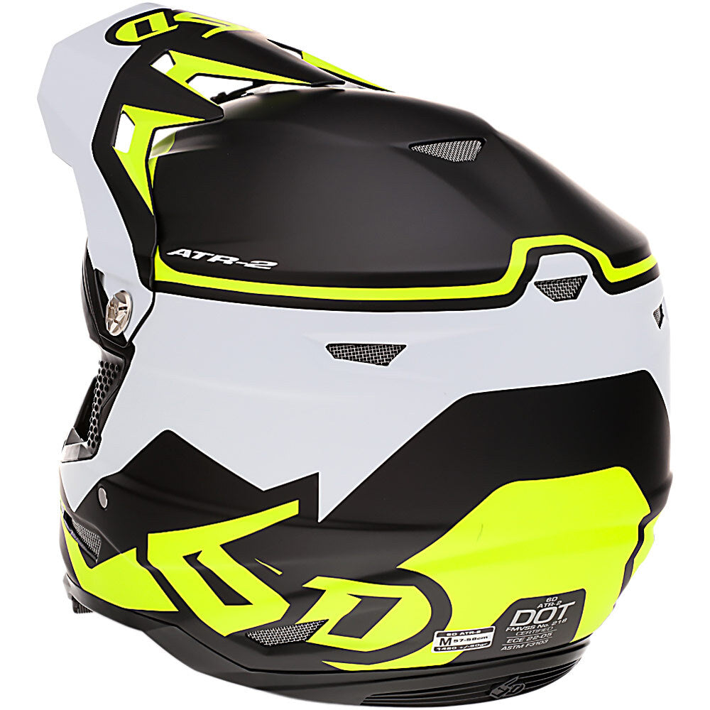 6D ATR-2 DRIVE NEON YELLOW YOUTH HELMET