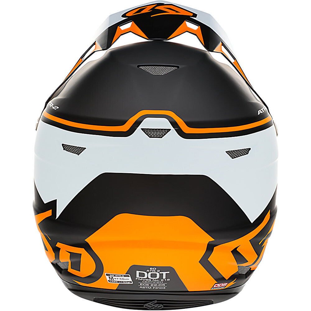 6D ATR-2 DRIVE NEON ORANGE HELMET