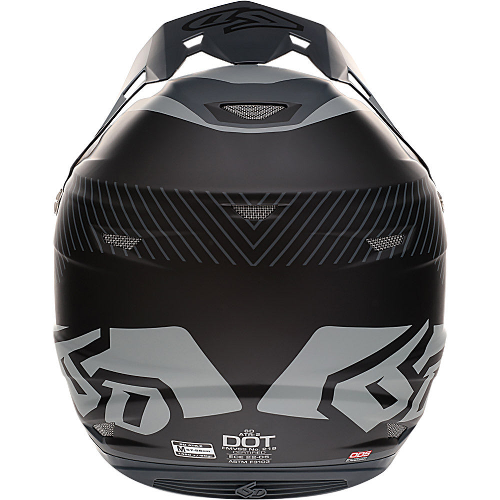 6D ATR-2 FUSION BLACK HELMET