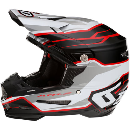 6D ATR-2 PHASE WHITE/RED HELMET