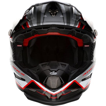 6D ATR-2 PHASE WHITE/RED HELMET