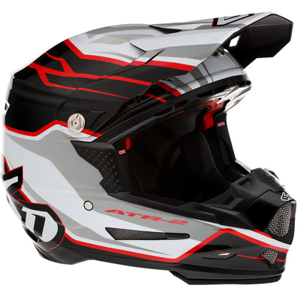 6D ATR-2 PHASE WHITE/RED HELMET