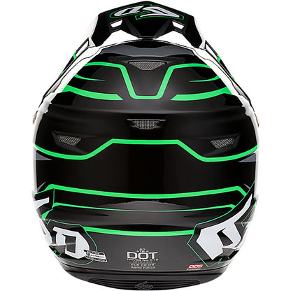 6D ATR-2 PHASE BLACK/GREEN HELMET