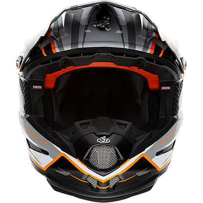 6D ATR-2 PHASE WHITE/ORANGE HELMET