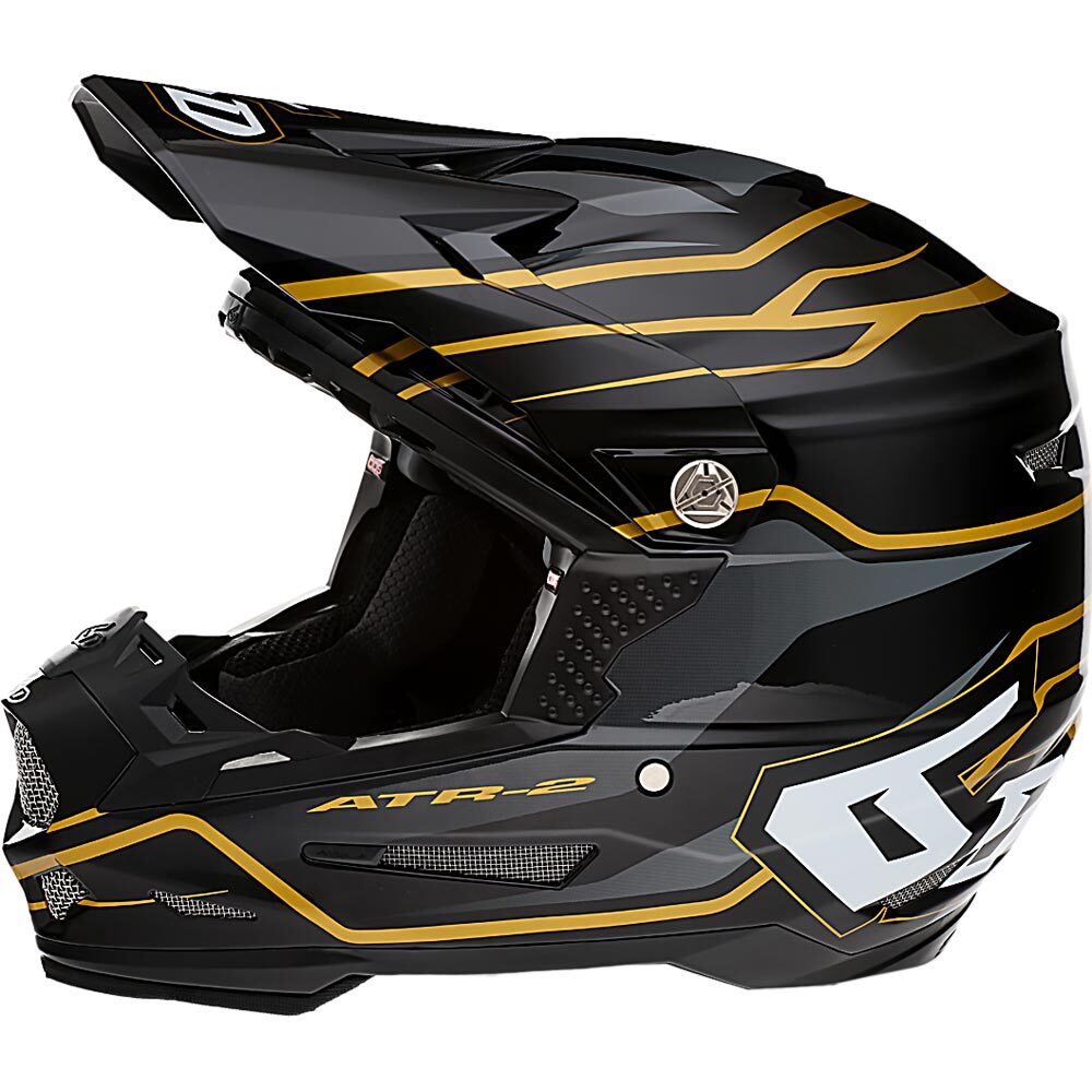 6D ATR-2 PHASE BLACK/GOLD HELMET