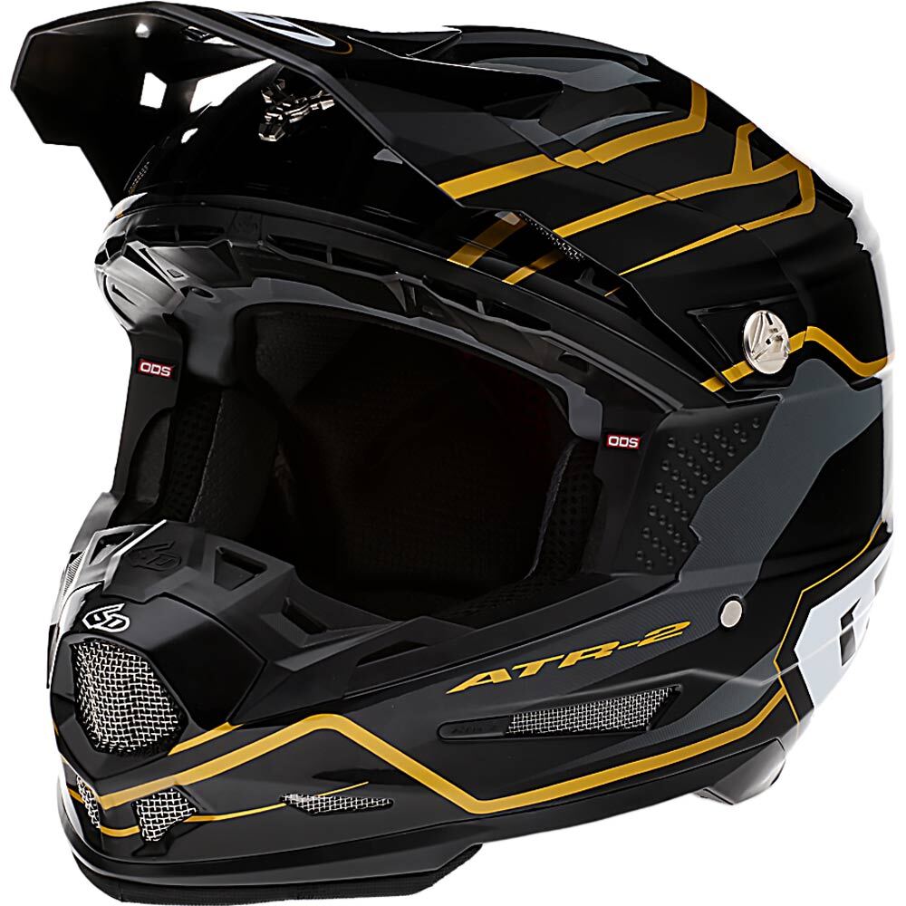 6D ATR-2 PHASE BLACK/GOLD HELMET