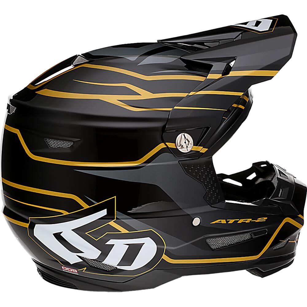 6D ATR-2 PHASE BLACK/GOLD HELMET