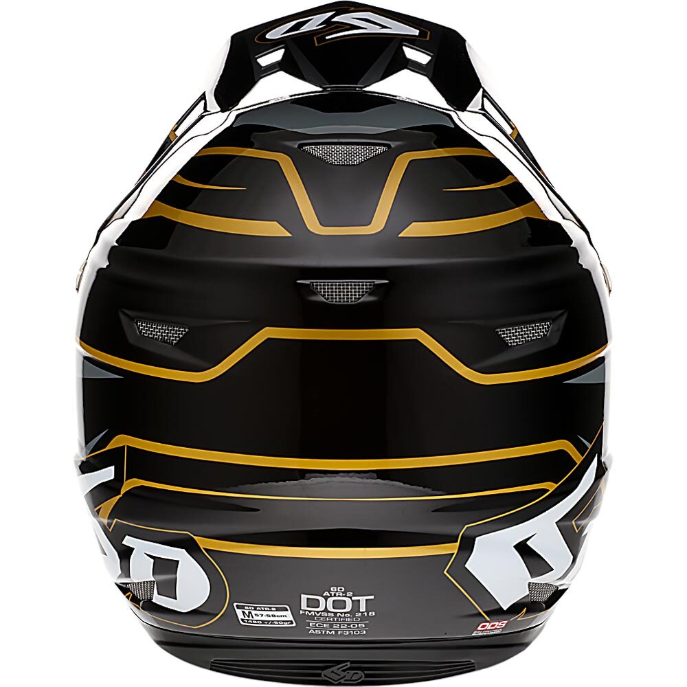 6D ATR-2 PHASE BLACK/GOLD HELMET