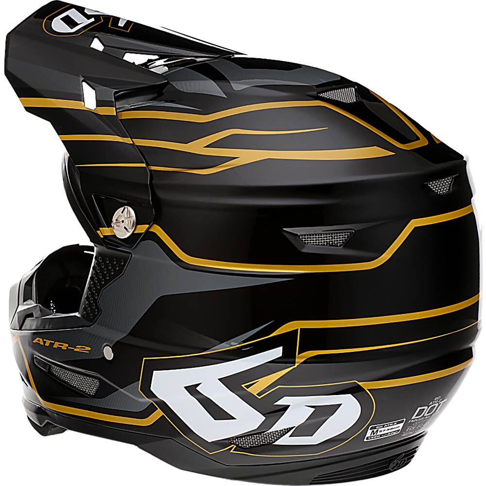 6D ATR-2 PHASE BLACK/GOLD HELMET