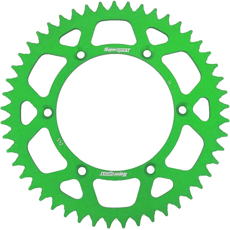 SUPERSPROX REAR SPROCKET GREEN ALLOY SUZUKI RMZ250 04-06