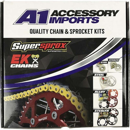 SUPERSPROX CHAIN & SPROCKETS KIT (STEEL) HONDA CRF50F