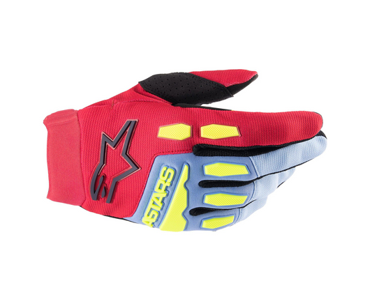 ALPINESTARS 2024 FULL BORE LIGHT BLUE/RED BERRY/BLACK GLOVES