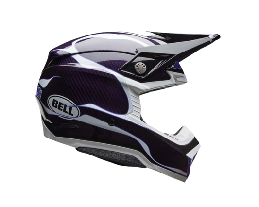 BELL 2025 MOTO-10 SPHERICAL SLAYCO PURPLE/WHITE/BLACK HELMET