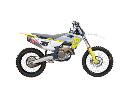 YOSHIMURA KTM 250/350 SX-F/XC-F 23-25 / HUSQVARNA FC250/FC350 23-25 / GASGAS MC250F/MC350F 24-25 RS-12 STAINLESS FULL SYSTEM WITH CARBON END CAP