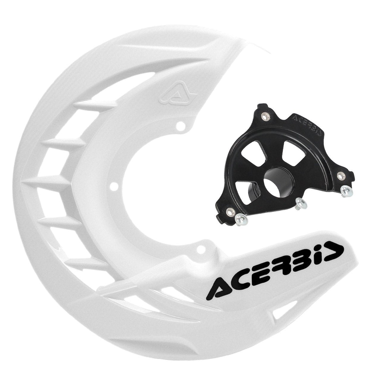 ACERBIS X-BRAKE WHITE DISC COVER & BLACK MOUNT KIT BETA RR 11-24