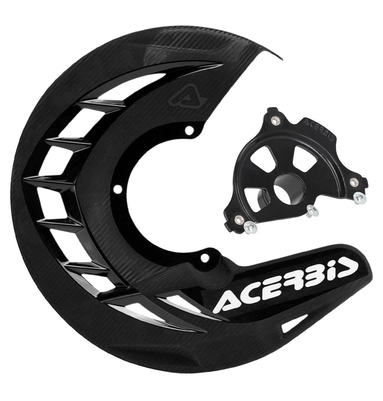 ACERBIS X-BRAKE BLACK DISC COVER & BLACK MOUNT KIT BETA RR 11-24