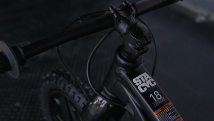 STACYC 18" BLACK ELECTRIC BALANCE BIKE