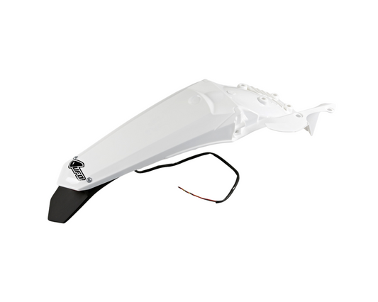 UFO YAMAHA WR250F/WR450F 15-19 WHITE REAR FENDER W/ LED TAIL LIGHT