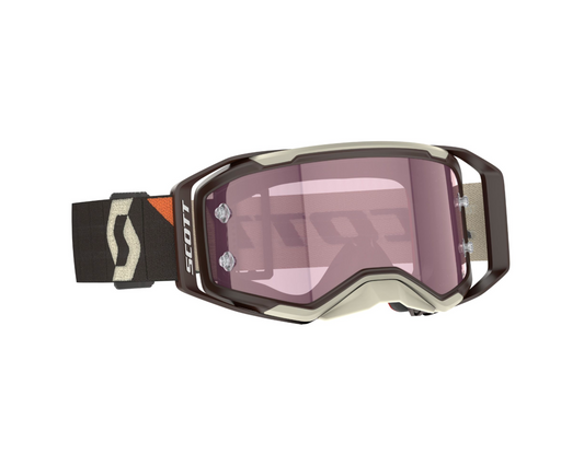 SCOTT PROSPECT 2.0 AMP DEEP BROWN/BEIGE/ROSE WORKS GOGGLES