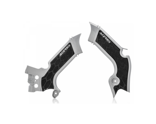 ACERBIS X-GRIP SILVER/BLACK FRAME GUARD KAWASAKI KX250F/KX250X 21-24 KX450F/KX450X 19-23