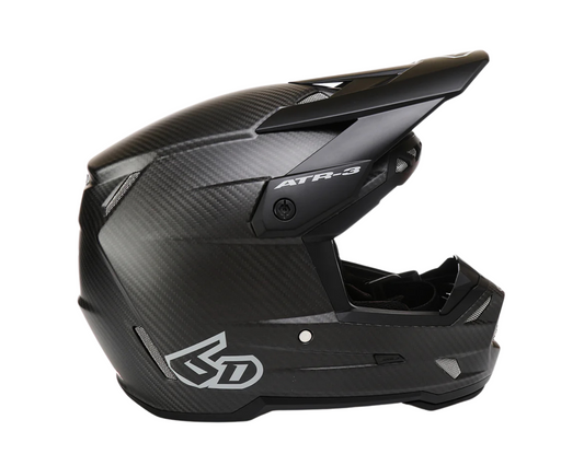 6D ATR-3 SOLID MATTE BLACK HELMET