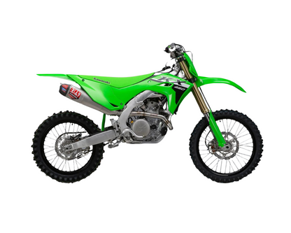 YOSHIMURA KAWASAKI KX450F/KX450X 24-25 RS-12 STAINLESS FULL SYSTEM WITH CARBON END CAP