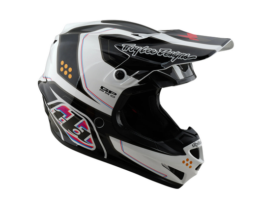 TROY LEE DESIGNS 2025 SE4 GP PRO TROOPER WHITE YOUTH HELMET