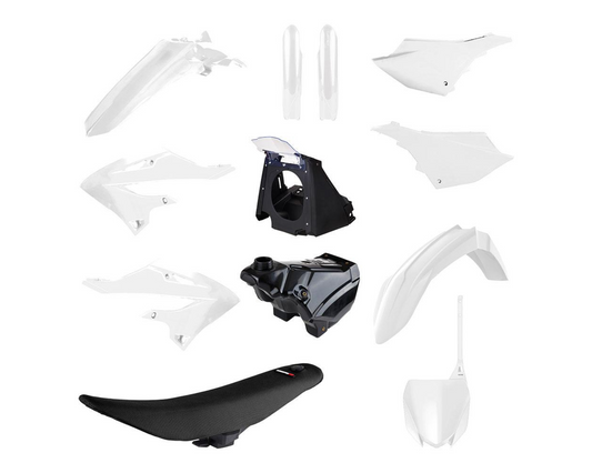 POLISPORT WHITE RESTYLE KIT YAMAHA YZ125/250 02-21 INCL TANK SEAT & AIRBOX