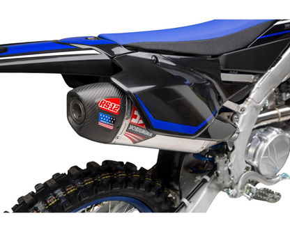 YOSHIMURA YAMAHA YZ450F 20-22 YZ450FX 21-23 RS-12 STAINLESS FULL SYSTEM WITH CARBON END CAP