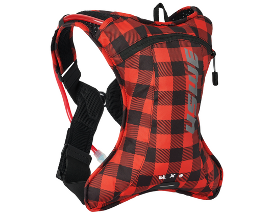 USWE OUTLANDER 2L FLANNEL RED/BLACK HYDRATION PACK