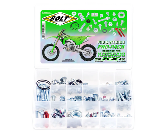 BOLT HARDWARE KAWASAKI KX250F/KX450F 19-25 PRO PACK HARDWARE KIT