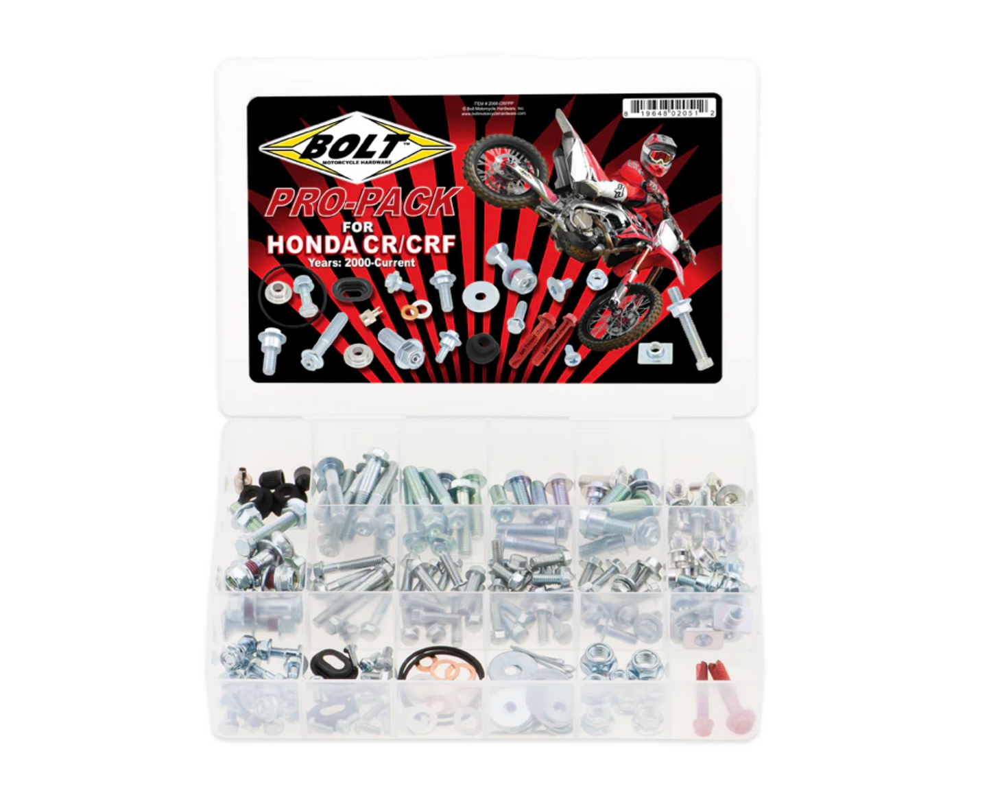 BOLT HARDWARE HONDA CR/CRF 00-20 PRO PACK HARDWARE KIT