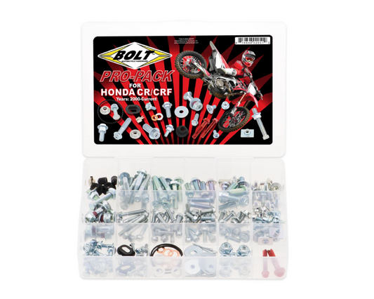 BOLT HARDWARE HONDA CR/CRF 00-20 PRO PACK HARDWARE KIT