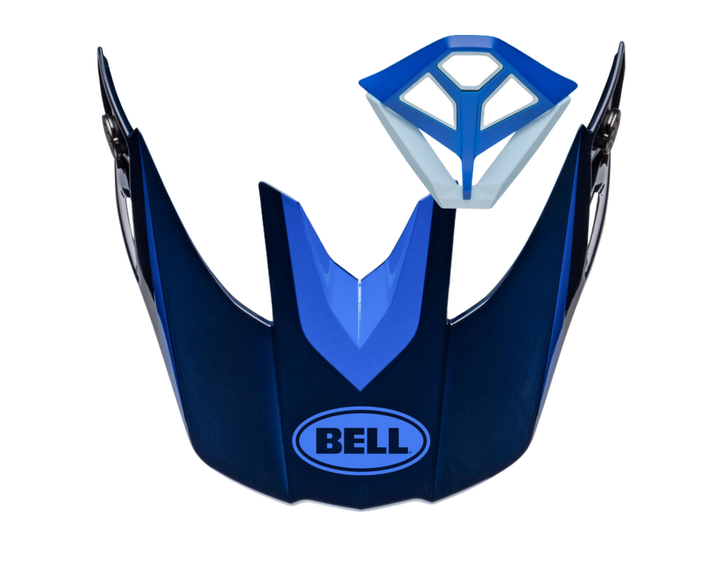 BELL 2023 MOTO-10 FERRANDIS MECHANT DARK BLUE/LIGHT BLUE REPLACEMENT VISOR/MOUTHPIECE KIT