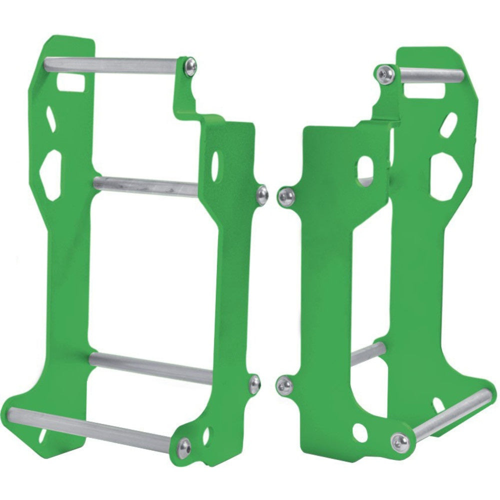 CROSSPRO GREEN ALUMINIUM RADIATOR GUARDS KAWASAKI KX450F/KX450X 19-24