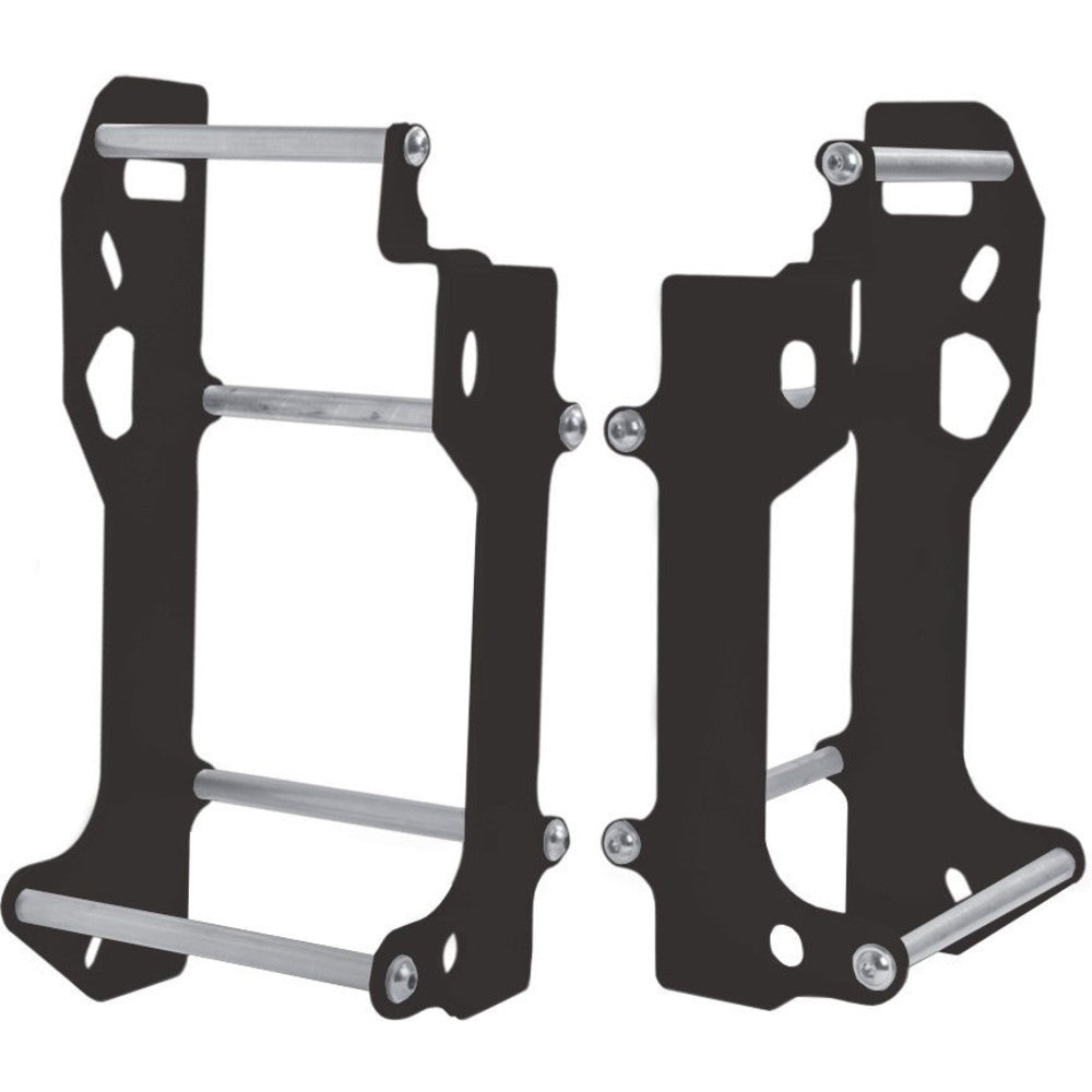 CROSSPRO BLACK ALUMINIUM RADIATOR GUARDS YAMAHA YZ250F/YZ450F 18-23 WR250F/WR450F 19-23