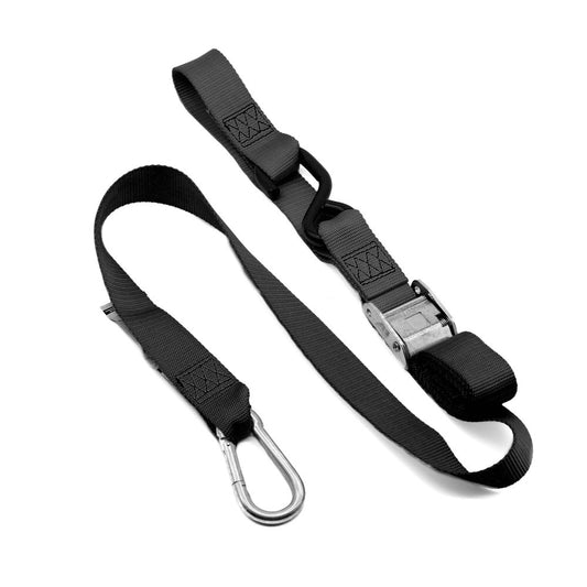 KUSTOM HARDWARE SNAP HOOK 38MM TIE DOWNS BLACK/BLACK