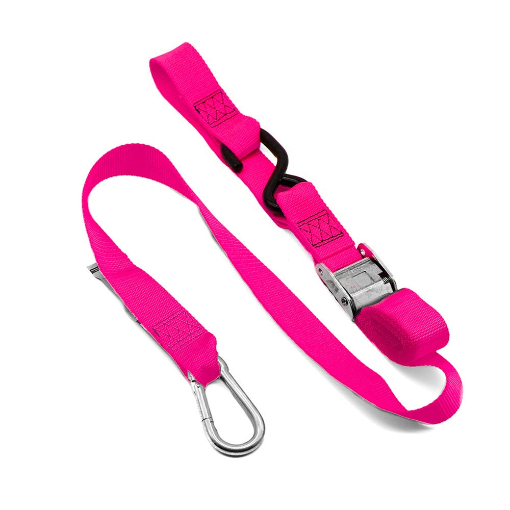 KUSTOM HARDWARE SNAP HOOK 38MM TIE DOWNS PINK