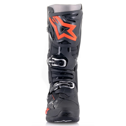 ALPINESTARS 2025 TECH 10 BLACK/FLURO RED BOOTS