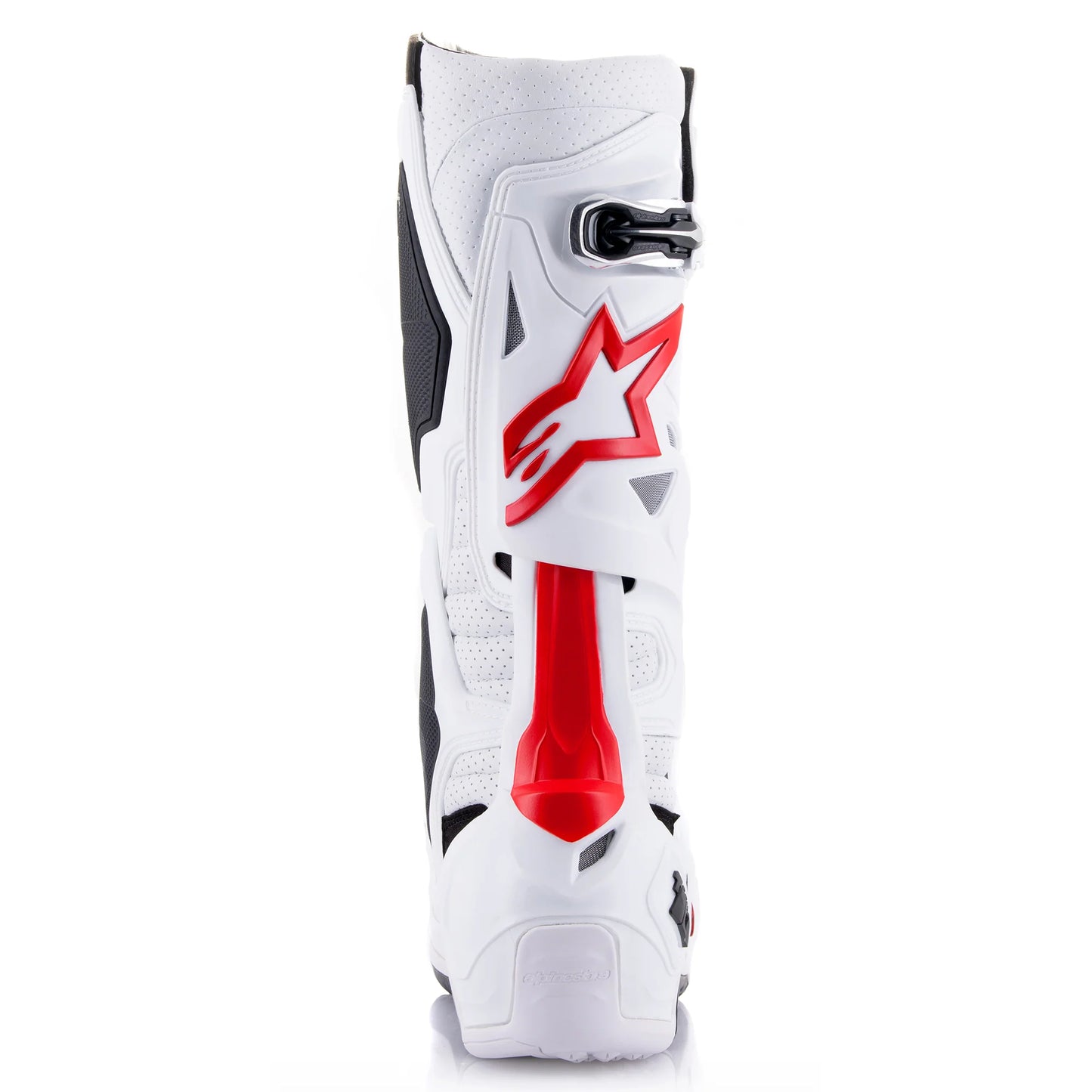 ALPINESTARS 2024 TECH 10 SUPERVENTED WHITE/BRIGHT RED BOOTS