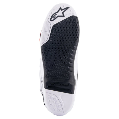 ALPINESTARS 2024 TECH 10 SUPERVENTED WHITE/BRIGHT RED BOOTS