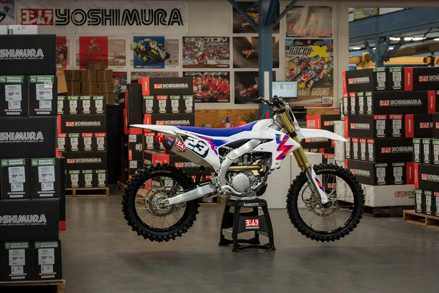 YOSHIMURA YAMAHA YZ250F 24-25 RS-12 STAINLESS FULL SYSTEM WITH CARBON END CAP